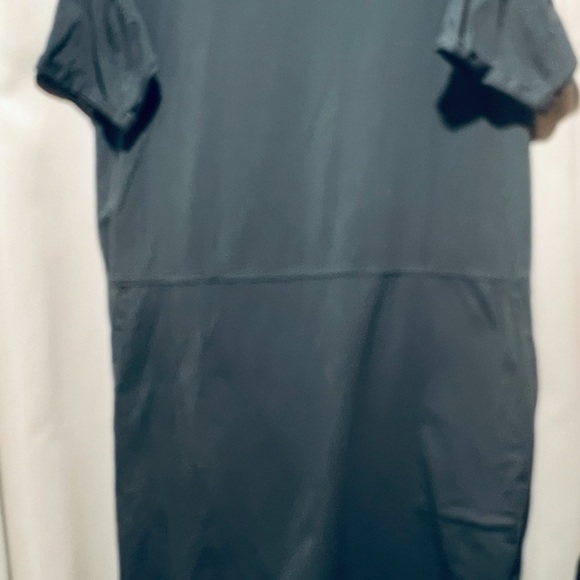 Eileen Fisher Slate Blue Organic Cotton Shift Dress Medium - Picture 5 of 5